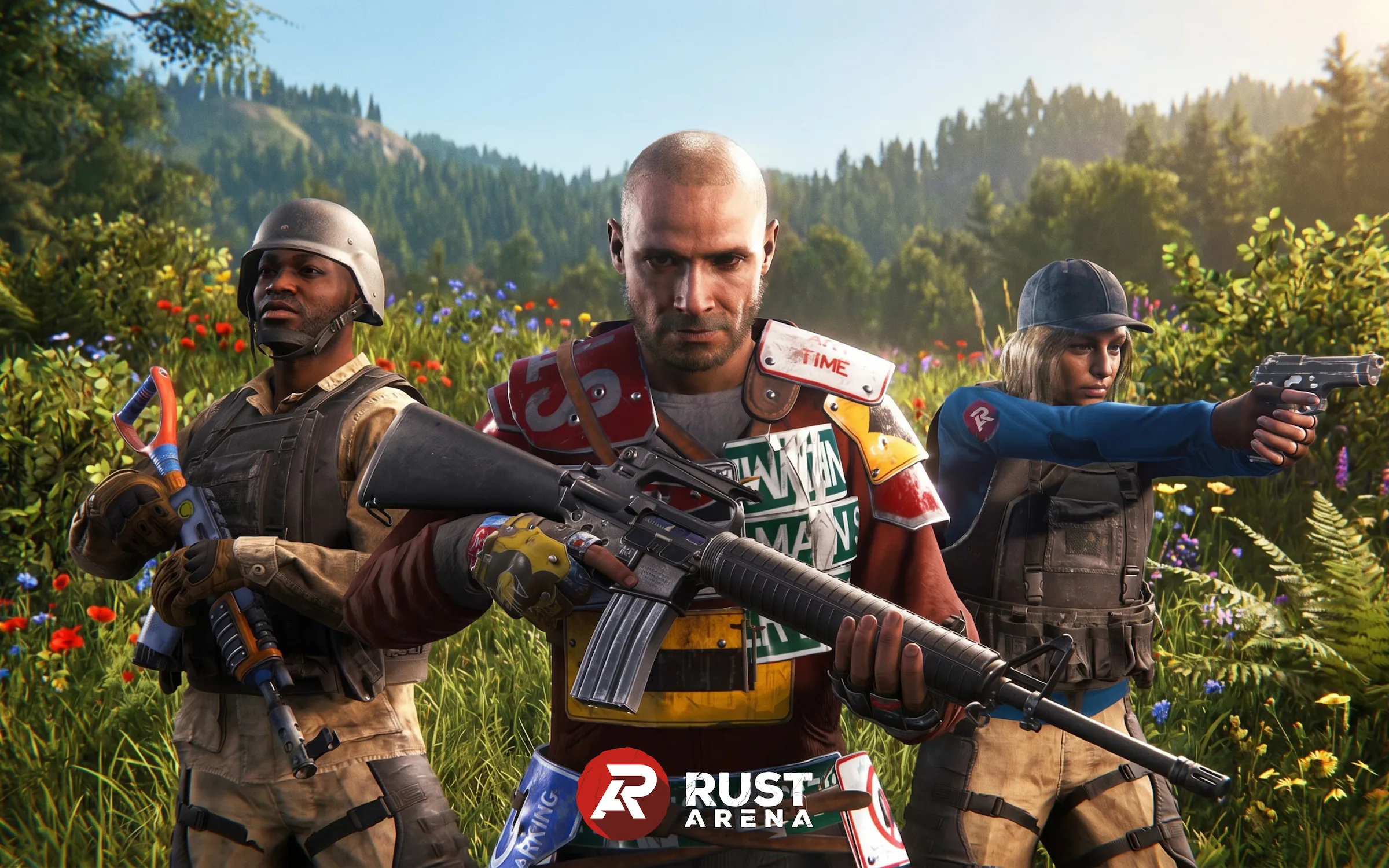 Rebuilt Rust character models with updated clothing and realistic hair shaders in-game
